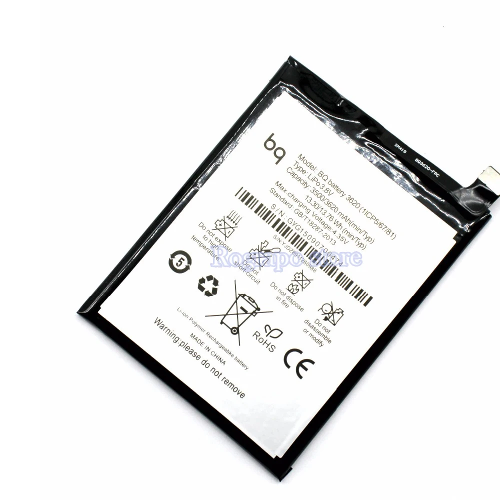 100% новый 3620mAh аккумулятор BQ 3620 Высокое качество Замена батареи для Aquaris M5.5