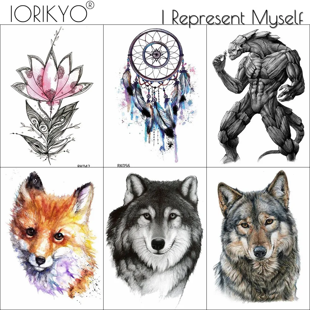 

Водостойкая водостойкая тату-наклейка IORIKYO для женщин и мужчин