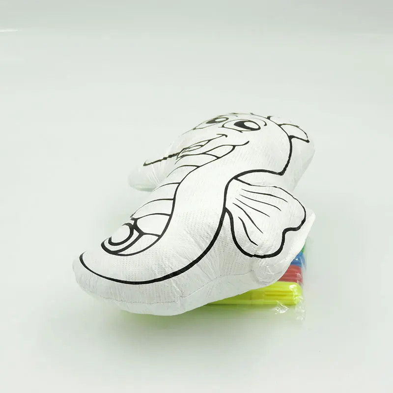15 см плоской формы DIY Цвет игрушки Развивающие детские живопись Животные