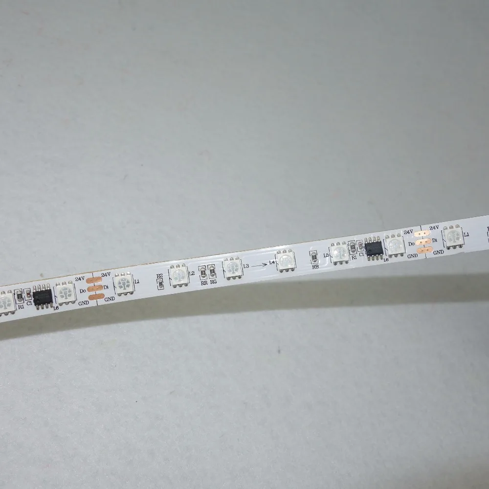 5 м DC24V SM16703 IC (аналогичен WS2811 IC) 60 светодиодов/м (10 пикселей/м 6 светодиодов как один
