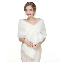 janevini 2020 winter bruids bolero ivory white cape faux fur wrap gray wedding cape coat fake fox fur bridal shawl stoles jacket