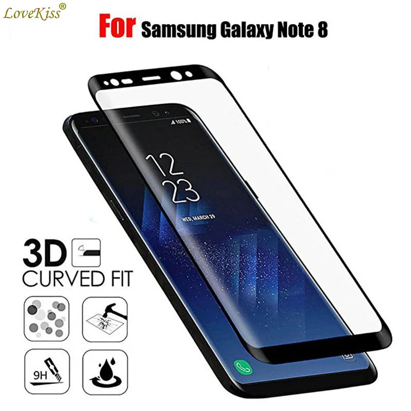 3D полноразмерная стеклянная пленка для Samsung Galaxy Note 8 Note8 N950FD N950 Защитная