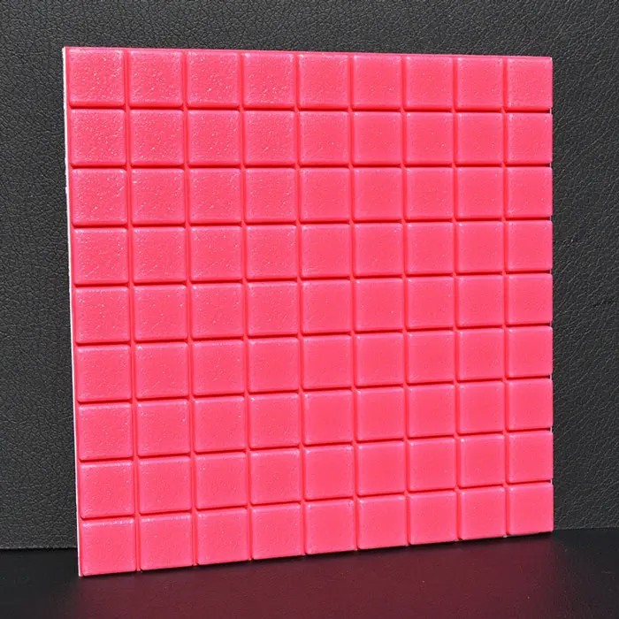Pink 3D пена хлопок мозаика наклейки на стену тетрис панель мягкая детская комната ТВ фон стены дома художественное оформление стены в спальне Наклейка Декор - Цвет: Pink