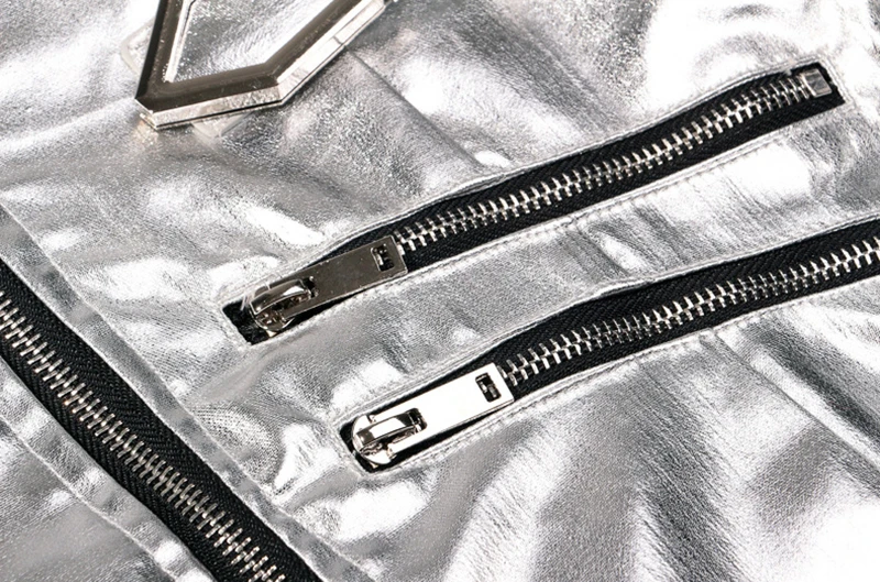 Женская прямая юбка TWOTWINSTYLE мини из искусственной кожи на молнии с высокой талией