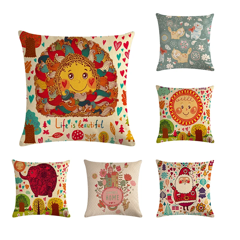 

Декоративная наволочка с мультяшными надписями Lift Is Beaufiful, декоративная наволочка для подарка, ZY644