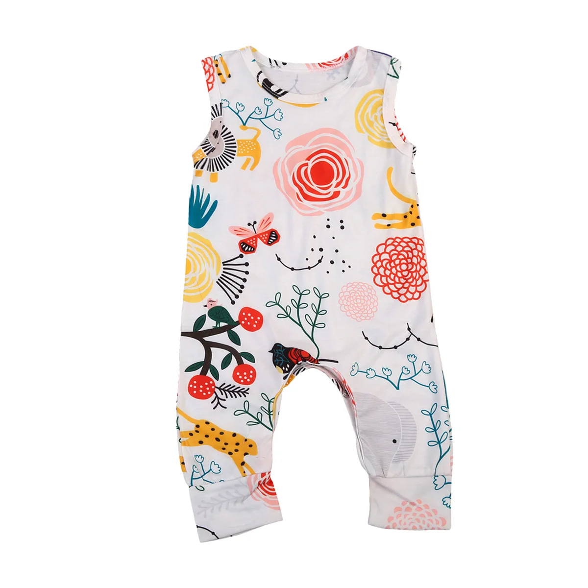 Pudcoco/Милая Одежда для новорожденных мальчиков и девочек Комбинезон без рукавов