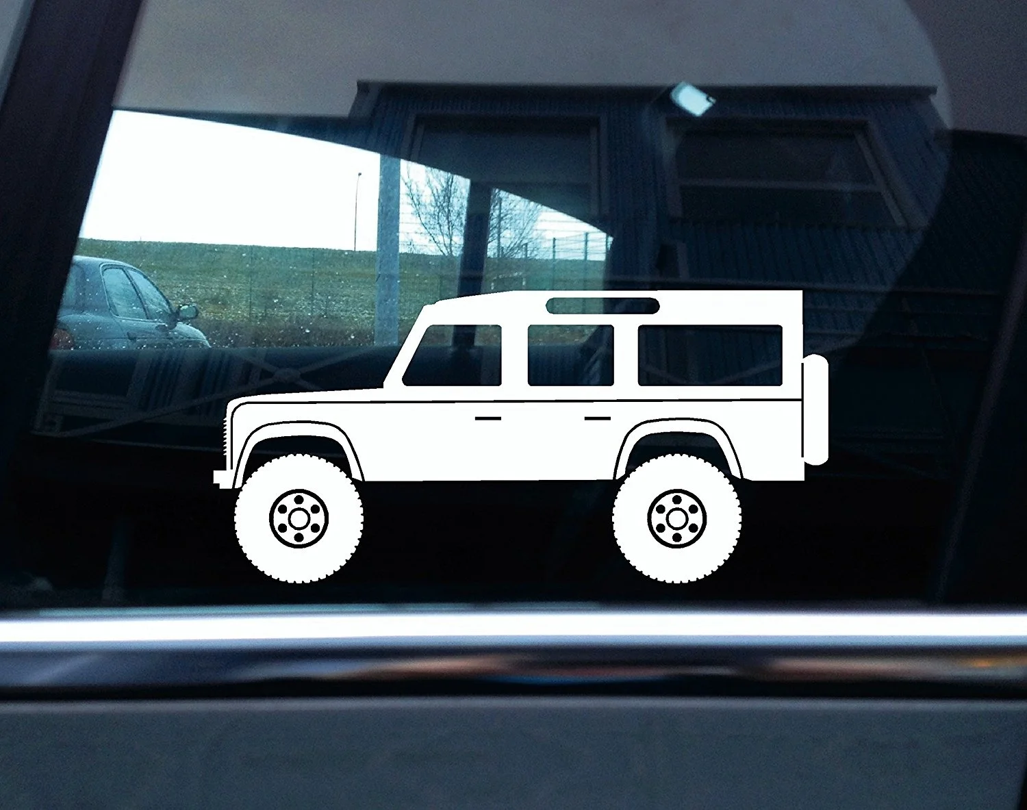 

Lifted Defender Stickers 110 wagon off-road Silhouette sticker 15cm