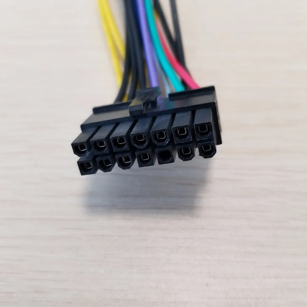 10 шт./лот ATX 24Pin к 14Pin Кабель питания Шнур 18AWG провод для ПК DIY Lenovo Q77 B75 A75 Q75