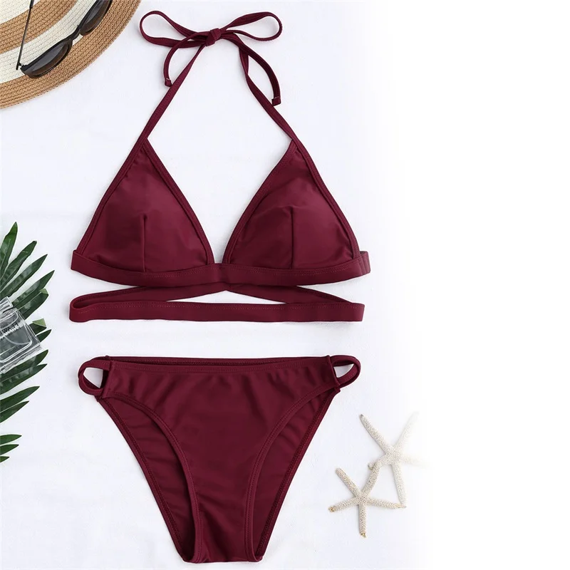 Комплект бикини 2018 Летний Новый сексуальный купальник женский бразильский