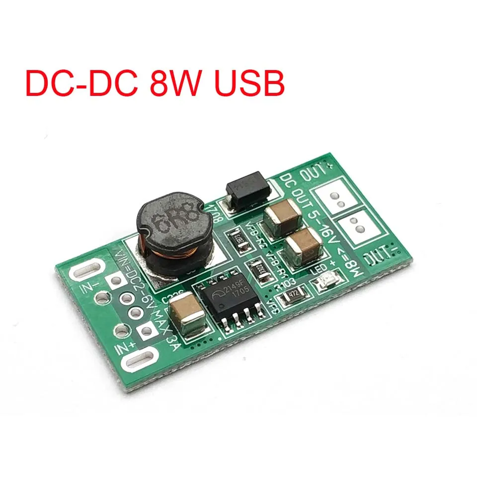 8 Вт USB вход DC 5В до 12В конвертер Повышающий Модуль питания Модуль|Запасные части| |