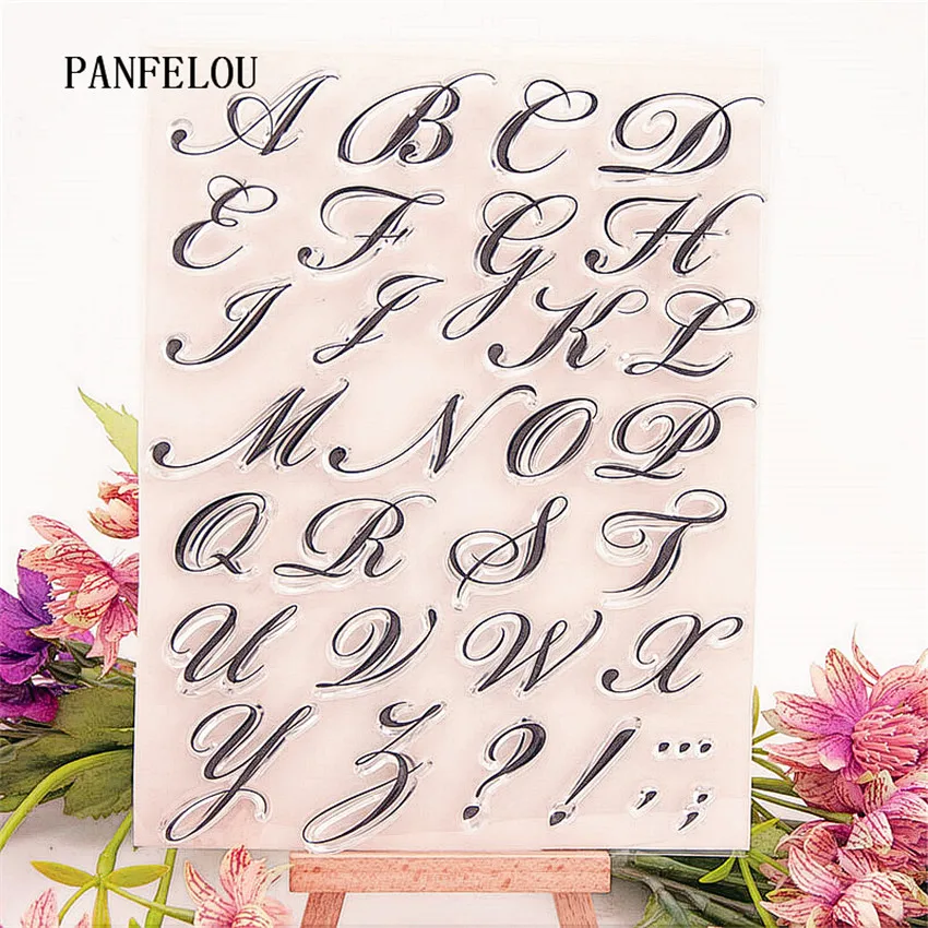 Прозрачный силиконовый штамп PANFELOU Note с надписью/печать сделай сам для