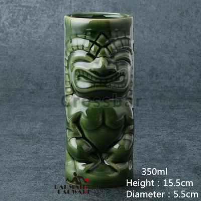 350 мл-700 мл 23 стиля Hawaii Tiki кружки Коктейльная чашка пивная кружка для напитков кружка для вина керамическая Ku. Ku. Kauioo кружка - Цвет: 20