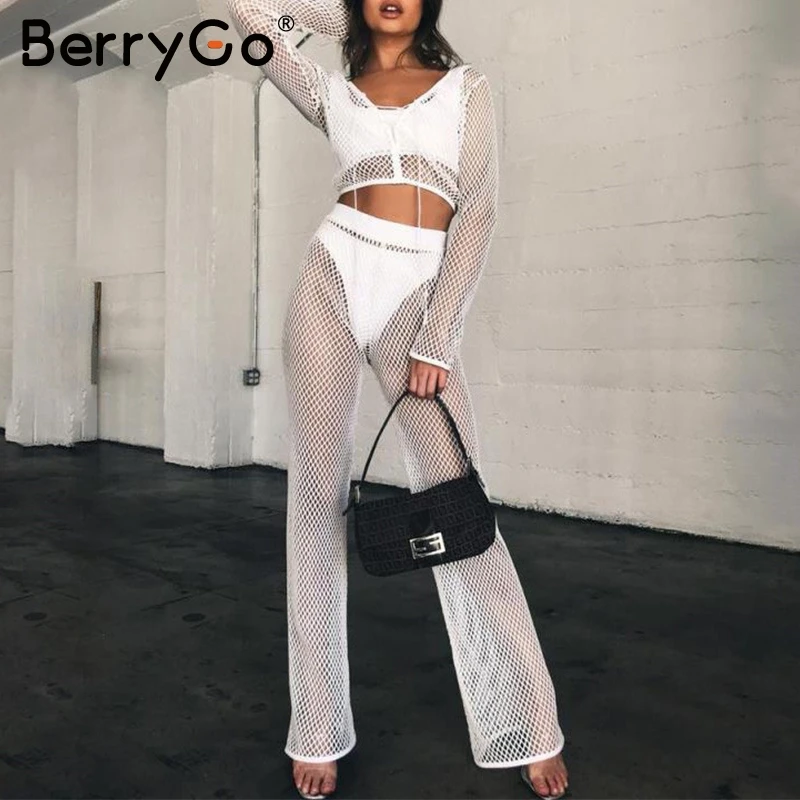 BerryGo сексуальный треугольный пуш ап комплект бикини купальники женские с высокой