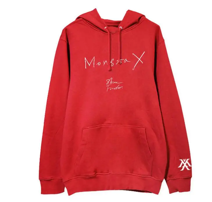 Новое поступление kpop monsta x shine forever album, флисовая толстовка с принтом унисекс, Модный пуловер с капюшоном monsta x