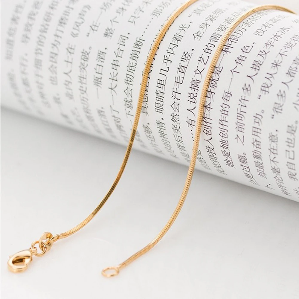 100 шт. лидер продаж оптовая продажа 1 мм желтое золото модные мужские и женские