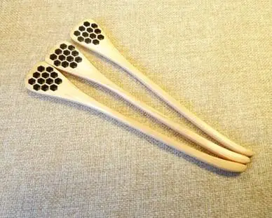 Милая деревянная креативная резная мешалка для меда медовые ложки сотовые