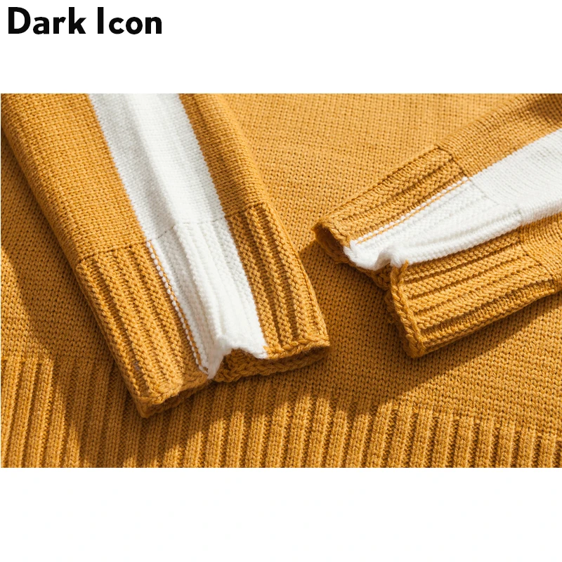 Panda Pullover Oversized Sweater Men Winter Preppy Style Men's Sweater Loose Boy Sweater 3 Colors