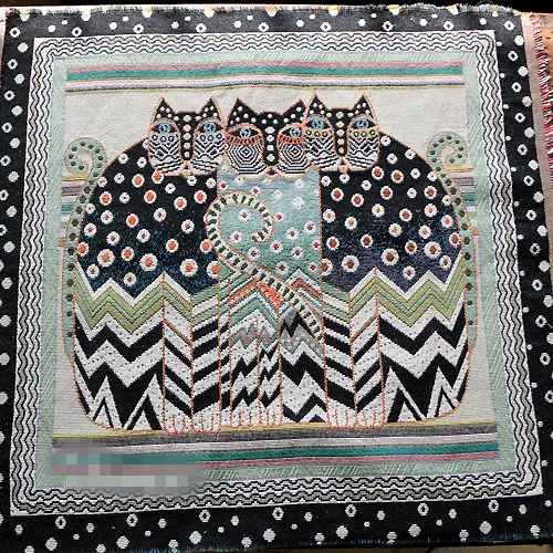 Подушка этническая ткань льняная хлопковая африканская для пэчворка тканые