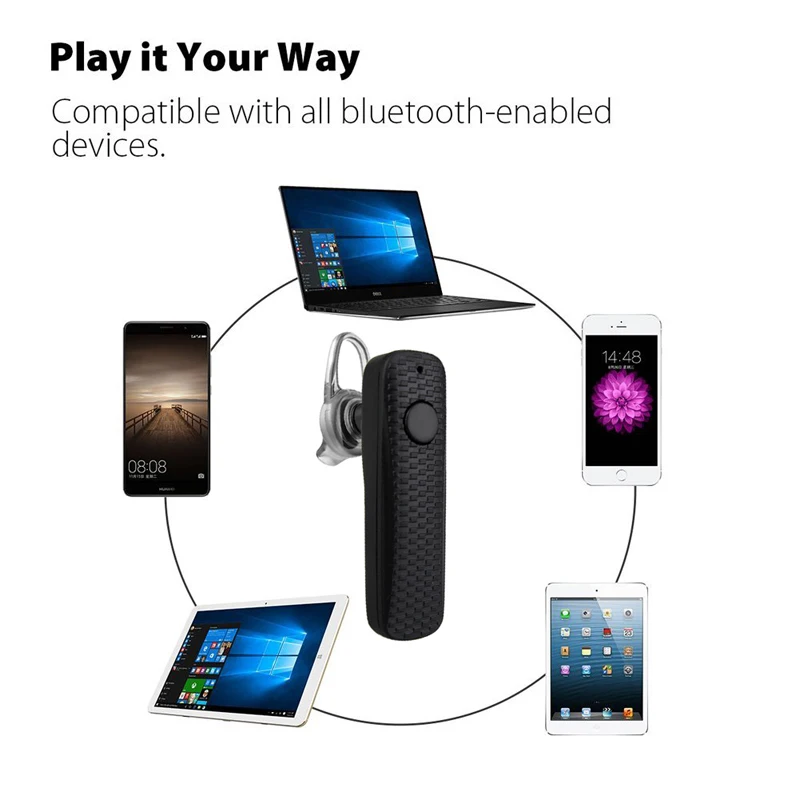 Оригинальные наушники DAONO Bluetooth V4.1 беспроводная гарнитура в ухо свободные руки с