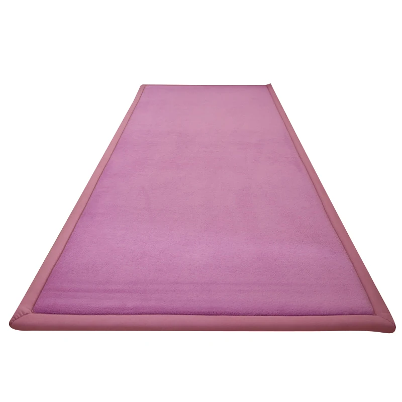 Детские Нескользящие напольные коврики Tatami коралловый бархат утолщенные