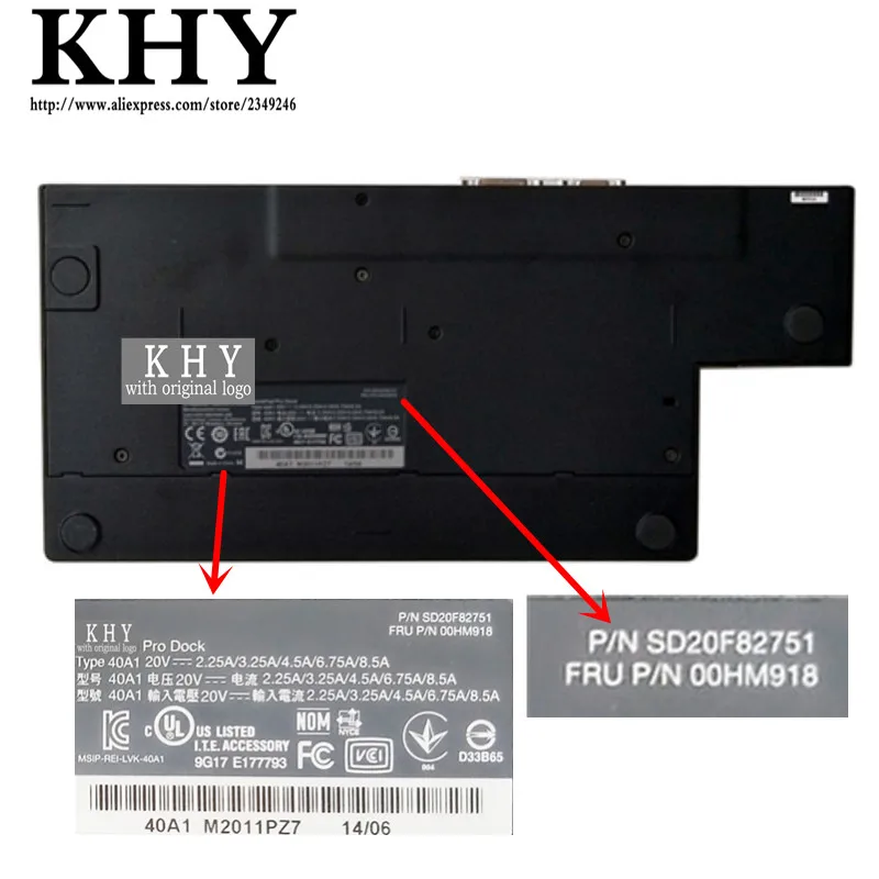 Репликатор портов для док-станции ThinkPad Pro 40A10 T440 T440s T440p T450 T450s T460 T460p T460s T470 T470p T470s