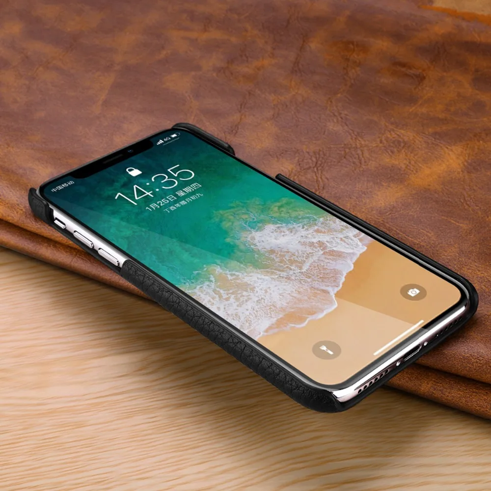 Роскошный чехол из натуральной кожи с узором Личи для iPhone XS Max, тонкий чехол для телефона, чехол s для iPhone 11 Pro XS XR 7 8 Funda