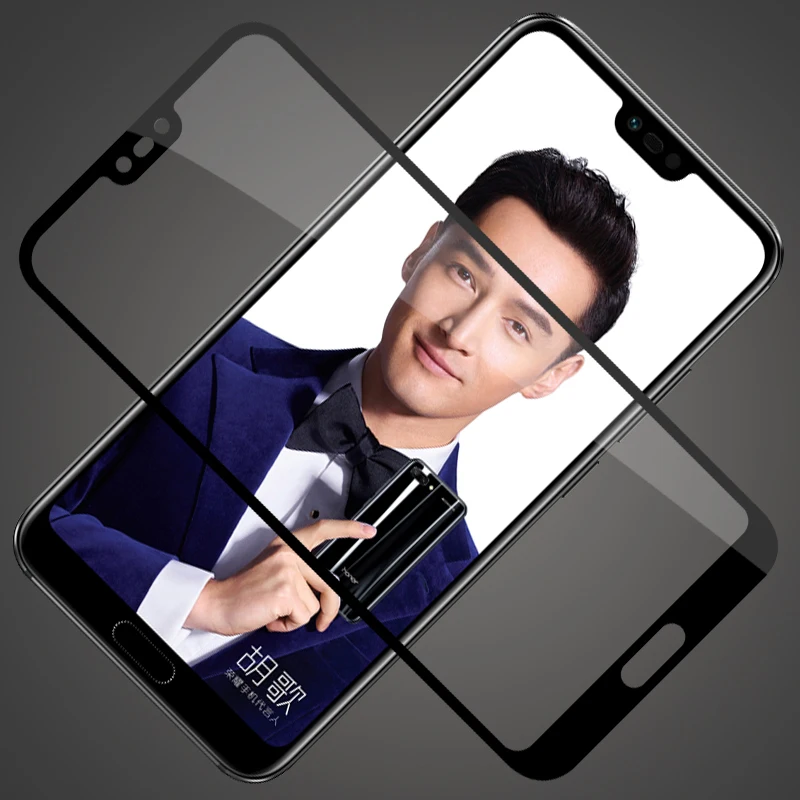 Для huawei Honor 10 закаленное Стекло крышка для телефона, которая полностью закрывает переднюю часть Экран протектор тонкий защитный чехол из углеволокна пленка для Honor вид 10 черный, белый цвет синий