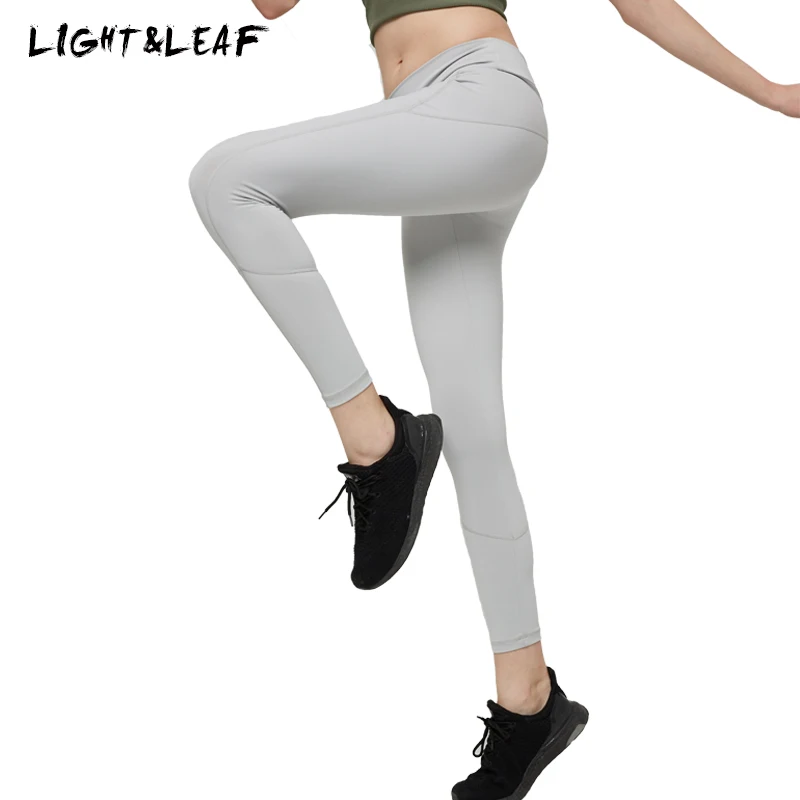 light&ampleaf women leggings new fashion casual workout gyms solid patchwork high waist girls brand quality beauty | Женская одежда