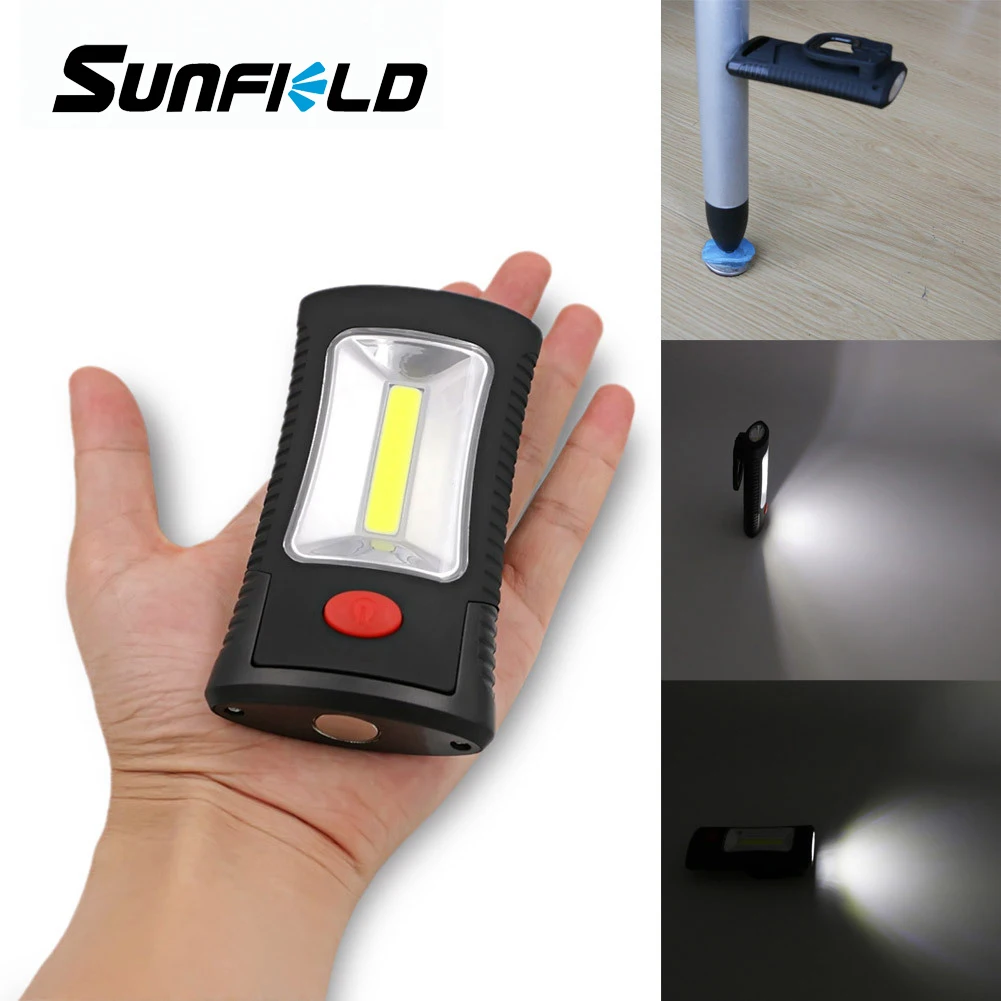 Фонарики фонарики 2 режима уличная лампа со встроенным крючком 3 светодиода + COB