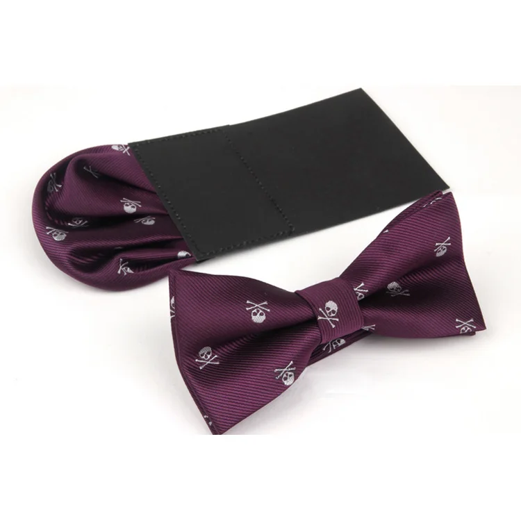 Мужской модный пиратский череп готический галстук-бабочка предварительно