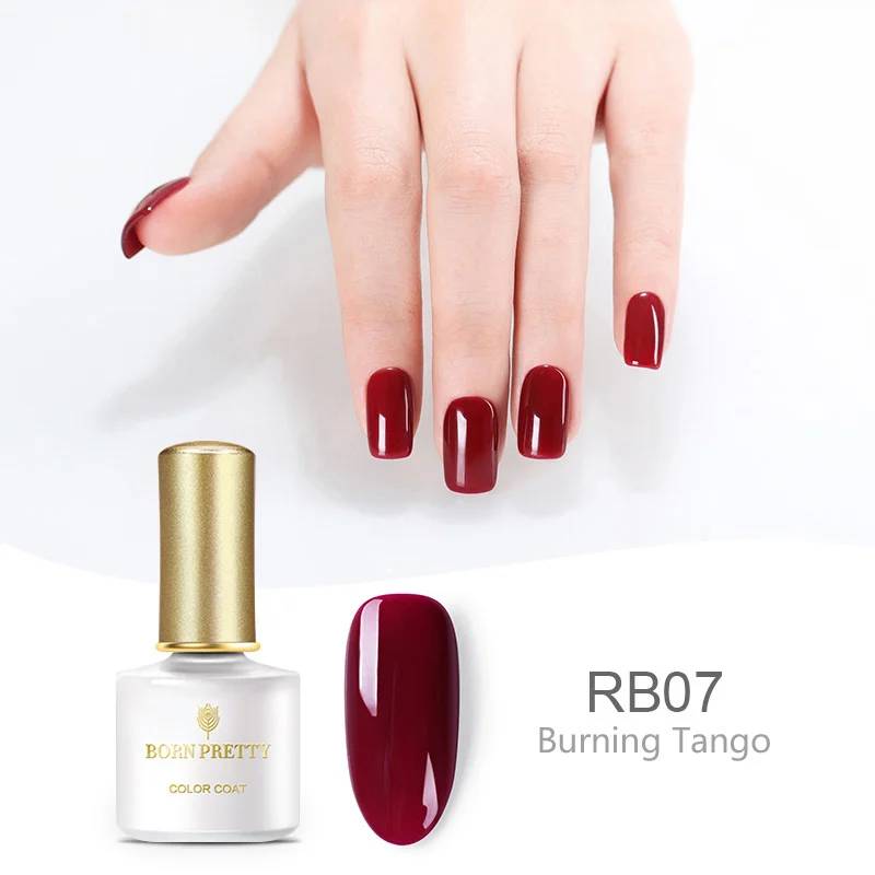 BP-RB07 Серия BORN PRETTY Red Blaze 6 мл Гель-лак для ногтей чистый цвет для ногтей красный замачиваемый УФ-лак - Цвет: BP-RB07