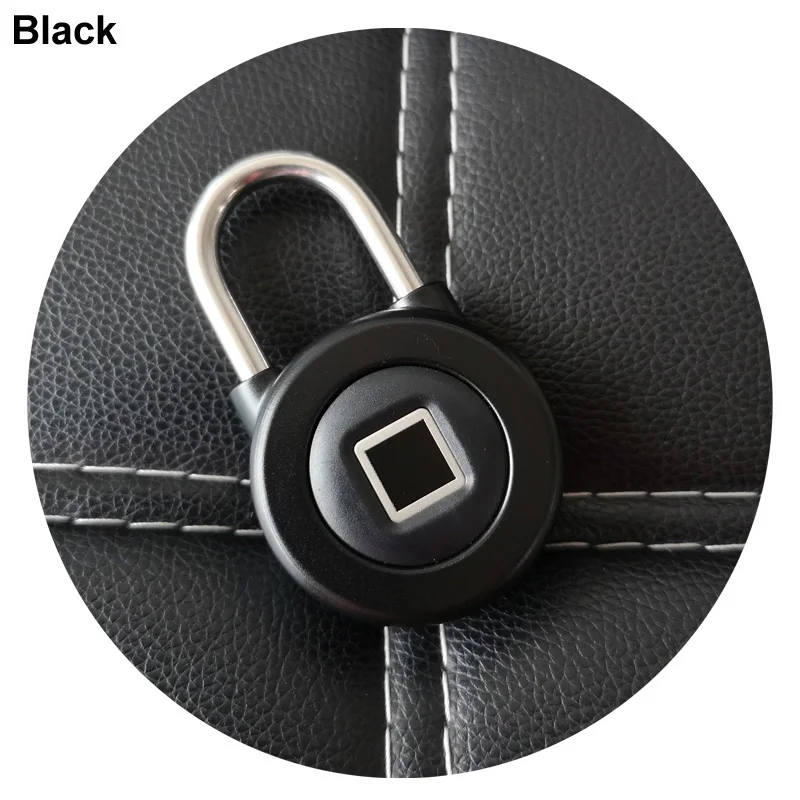 Black Умный Замок с Bluetooth управлением отпечатком пальца и приложение для телефона разблокировка водонепроницаемый IP66 замок безопасности двери для багажа/шкафа/ящика/велосипеда M3 - Цвет: Black