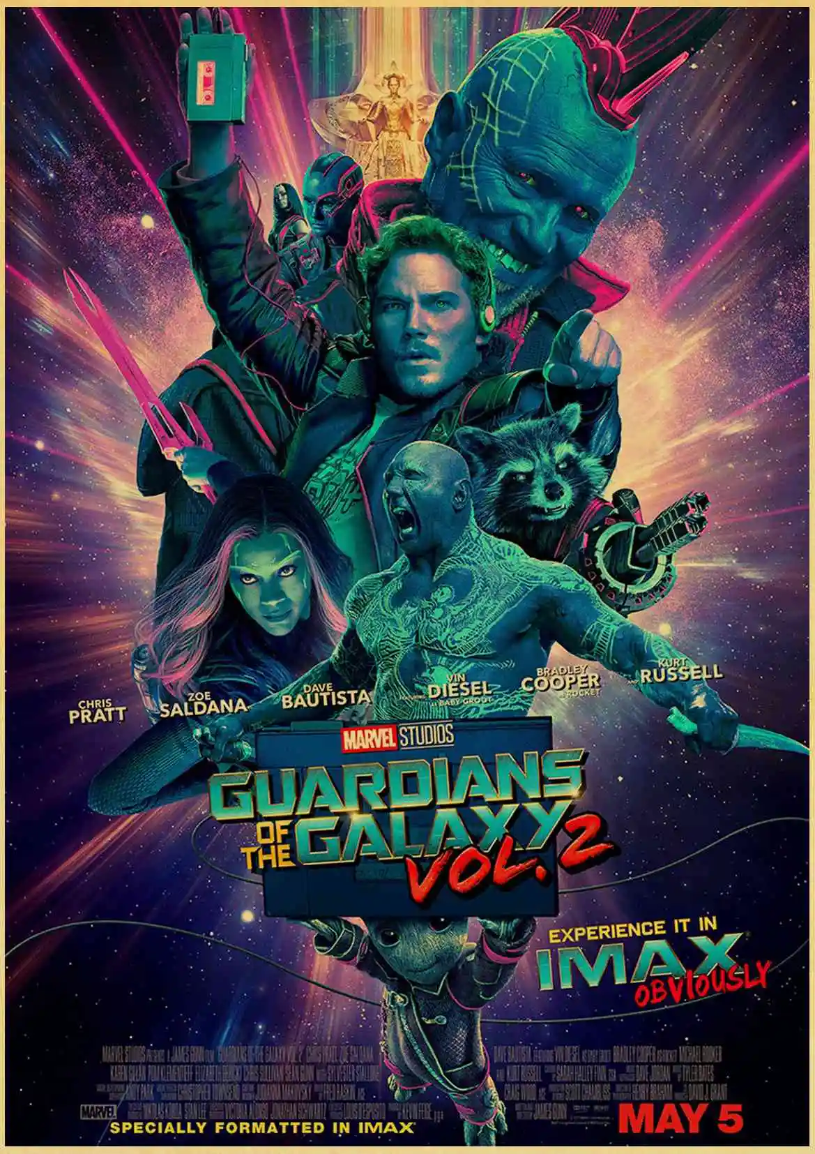 E084 Марвел фильм стражи Галактики Винтаж Бумага плакат настенная живопись украшение дома 42X30 см 30X21 см - Цвет: E084