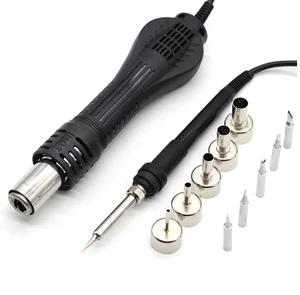 Пистолет горячего воздуха 858, ручка для пайки BGA, ручка для нагнетателя горячего воздуха + электрическая пайка, Ручка Железная паяльная станция для HAKKO 936