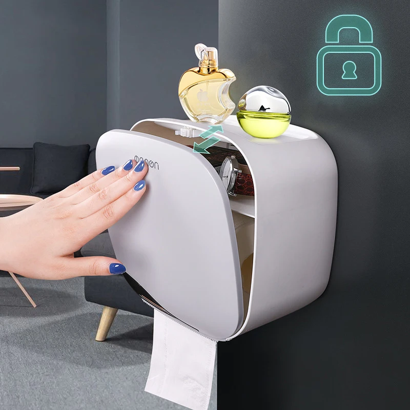 Коробка для туалетной бумаги в ванную комнату без перфорации держатель рулонная