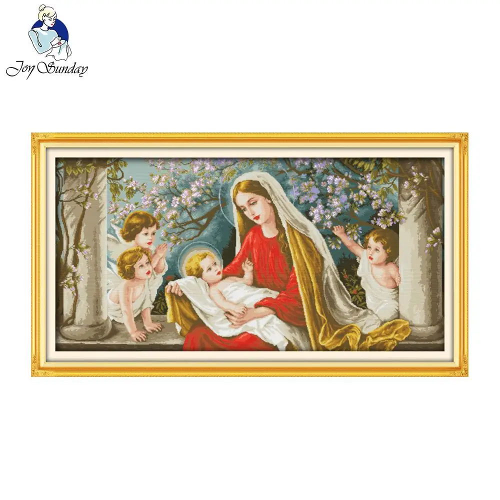 Набор для вышивки крестом Joy Sunday Madonna-and-child набор домашнего декора китайская