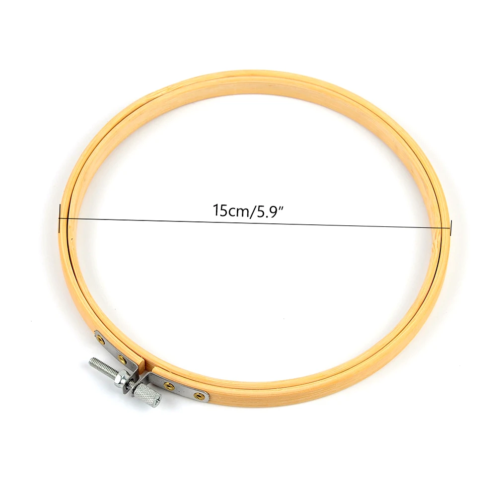 15cm DIY Needlecraft Cross Stitch Machine 13-36CM 11Size Bamboo Frame Embroidery Hoop Ring Round Loop Hand Household Sewing Tools - Цвет: 15cm