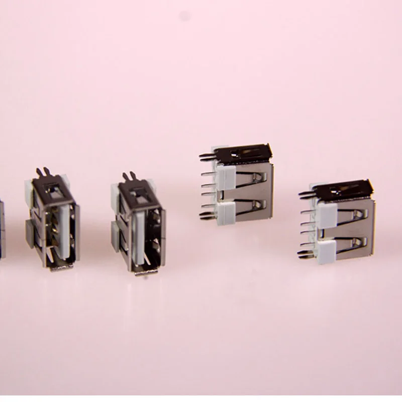 10 шт. USB2.0 AF 10.0 Разъем Типа Женский 180 Градусов ж/Вьющиеся Рот USB Адаптер DIY Провода