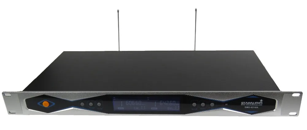 STARAUDIO 2CH UHF True Diversion IR LCD Беспроводная портативная микрофонная система для сцены