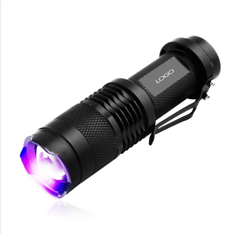 Регулируемый светодиодный УФ-фонарь SK68 CREE Фиолетовый 395nm лампа 14500 батарея для