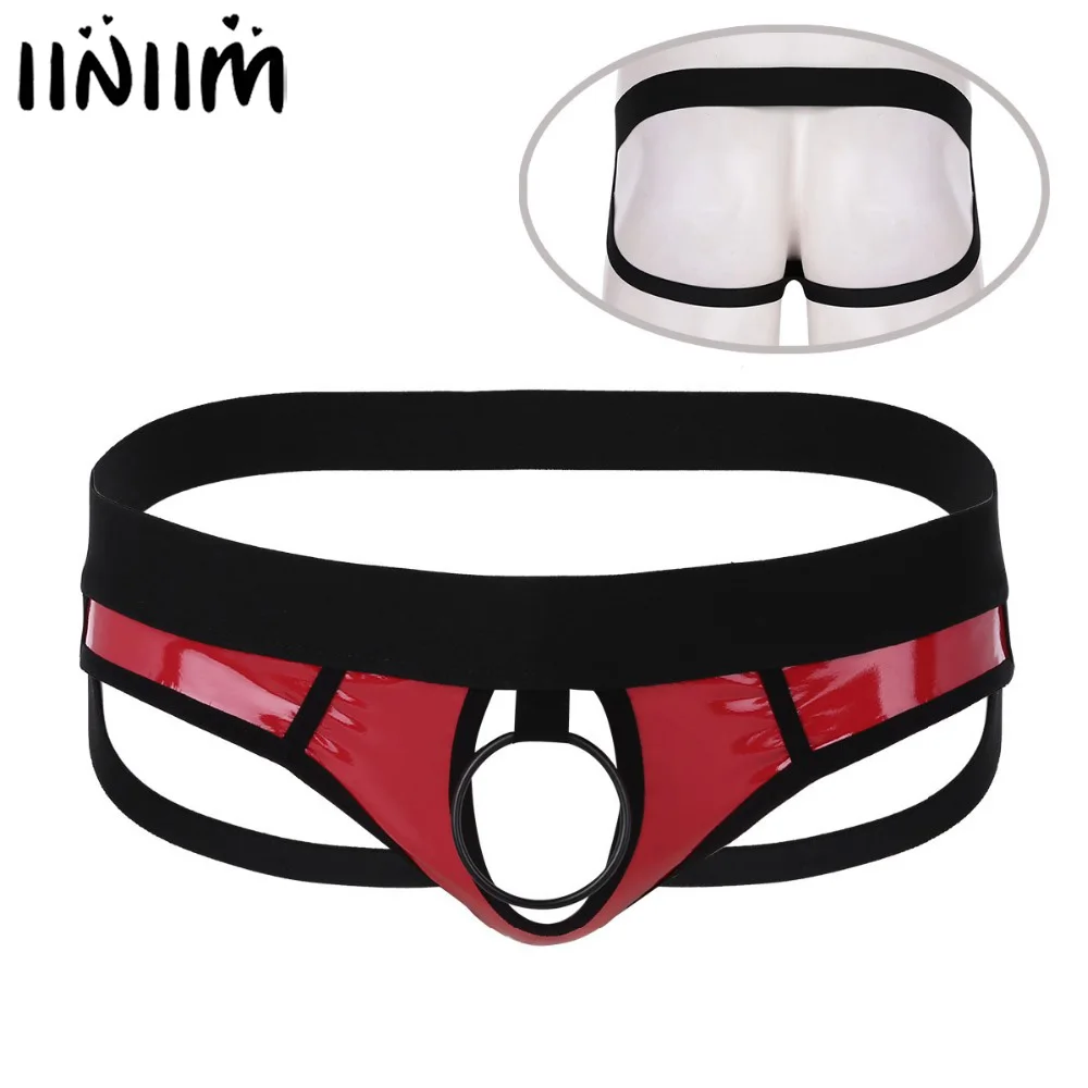 Iiniim мужские из искусственной кожи с открытой спиной металлическими