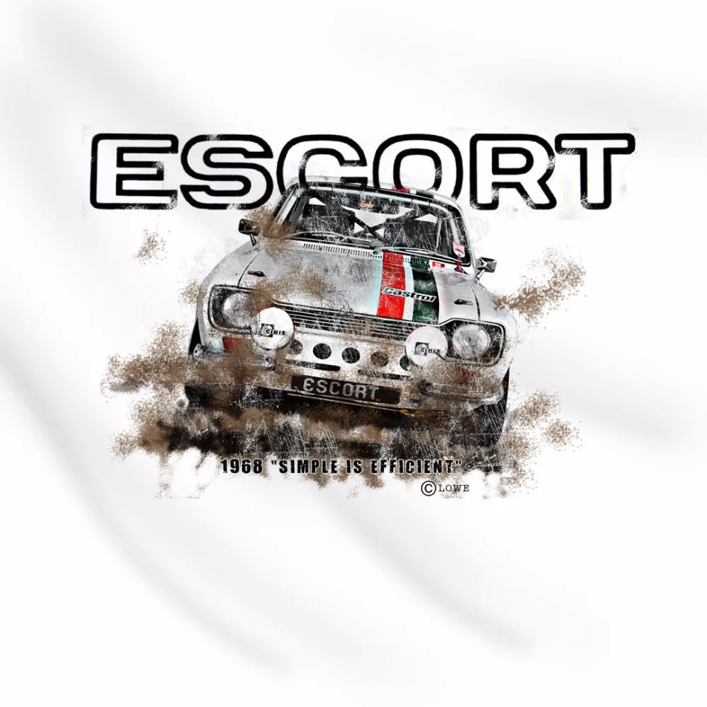

2019 Hot Sale Super Fashion Summer T Shirt Good Quality Mk1 Escort Rallyer Racer Car White Ideal Gift Tee Shirt