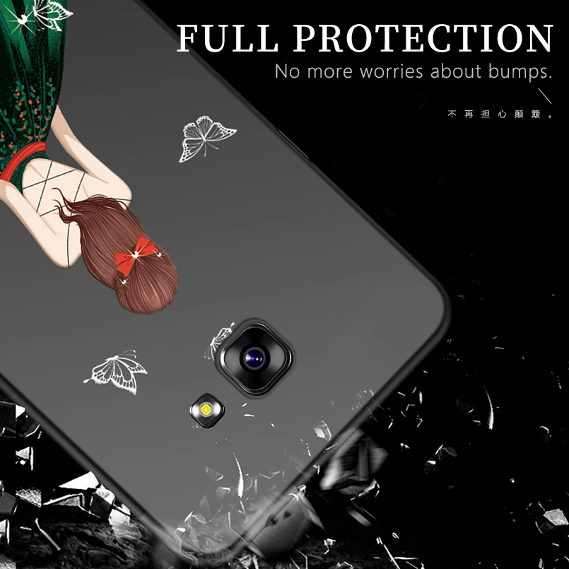 Красивые фиолетовые Чехлы под платье для Samsung Galaxy A5 2017 чехол Роскошный рельефный