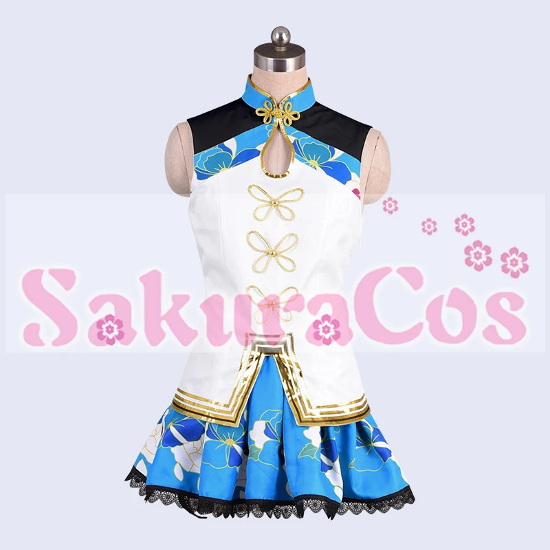 Custom size LoveLive!Sunshine Aqours Tsushima Yoshiko косплей платье Чонсам костюм на Хэллоуин аниме