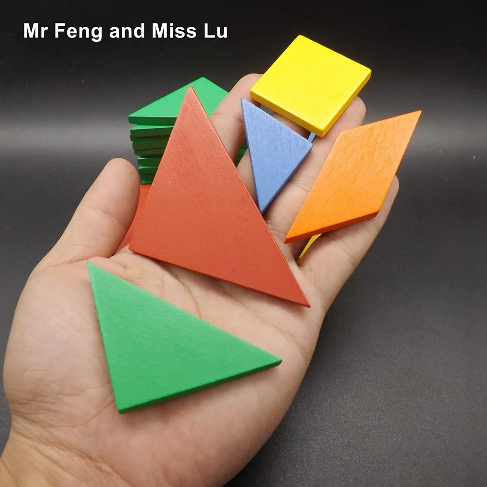 32 шт красочные Tangram головоломки тетрис игра дети ребенок подарок головоломка