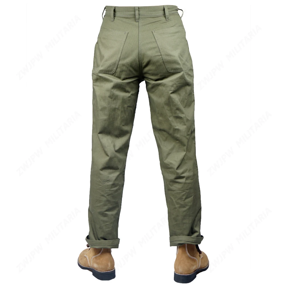 Армейские зеленые полевые брюки WW2 USMC HBT США/501104|Маскировочный костюм для охоты| | - Фото №1