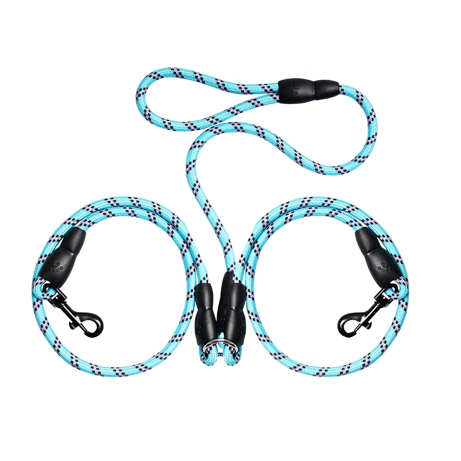 Два собачьих поводка 49 &quotдлинный плетеный нейлоновый Собачий Поводок Веревка