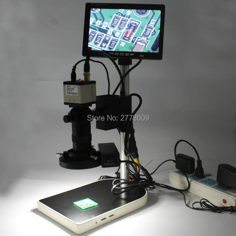 Цифровая промышленная камера микроскоп 800TVL 1/3 CCD + цветной видеовыход BNC с