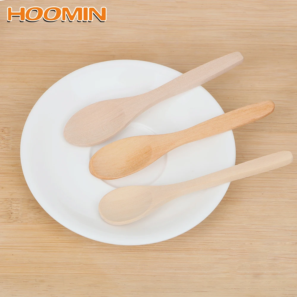 Hoomin миниатюрная деревянная ложка Бамбук Кофе Мороженое Ложки Посуда Кухонная чайная ложка Пособия по кулинарии посуда инструмент кухонные принадлежности