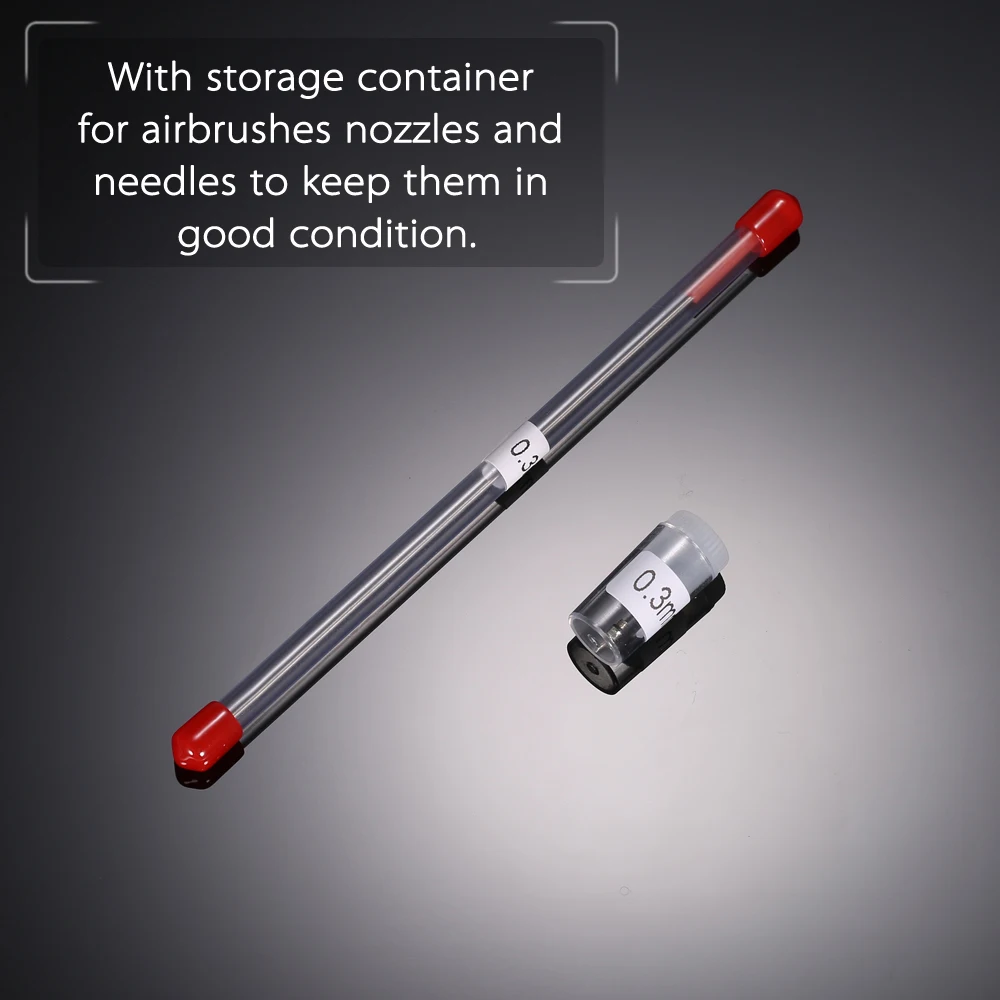 Аэрограф с насадками и сменными иглами 0 3 мм|airbrush nozzle|airbrush nozzle 0.3mmairbrush needle |